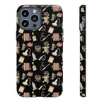 Black Floral Ultrasound Tech iPhone Case — iPhone 11-17