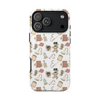 White Floral Ultrasound Tech iPhone Case — iPhone 11-17