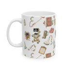 Floral Ultrasound Tech Ceramic Coffee Cup