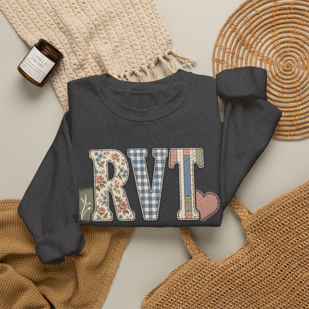 RVT Faux Patchwork Sweatshirt