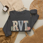 RVT Faux Patchwork Sweatshirt