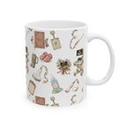 Floral Ultrasound Tech Ceramic Coffee Cup