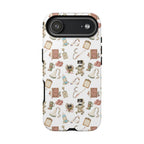 White Floral Ultrasound Tech iPhone Case — iPhone 11-17