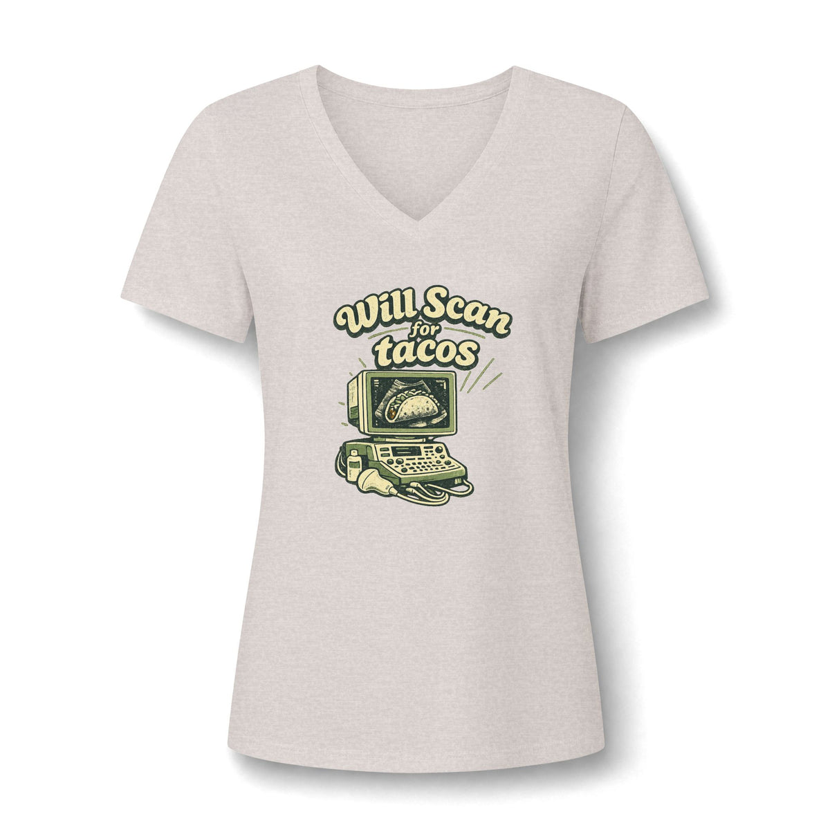 Will Scan for Tacos  - V-Neck Tee