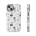 Watercolor Ultrasound Tech White iPhone Case — iPhone 11-17