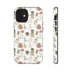 White Floral Ultrasound Tech iPhone Case — iPhone 11-17