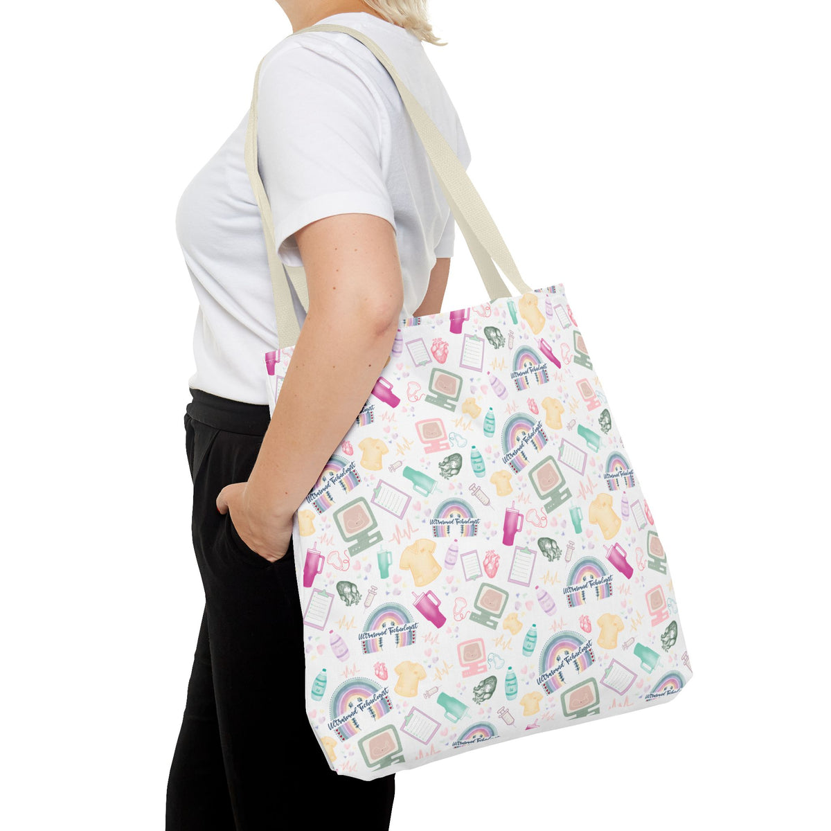 Retro Ultrasound Tech Tote Bag for Sonographers