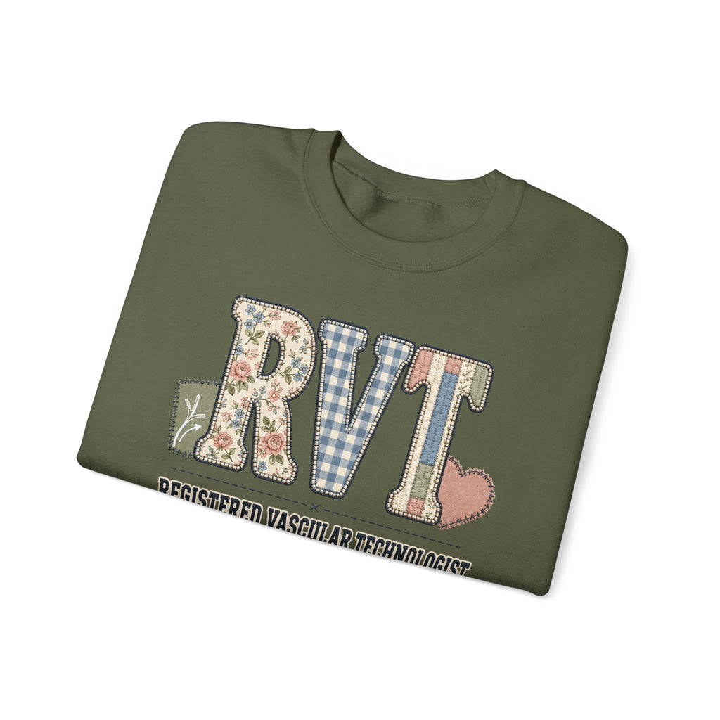 RVT Faux Patchwork Sweatshirt