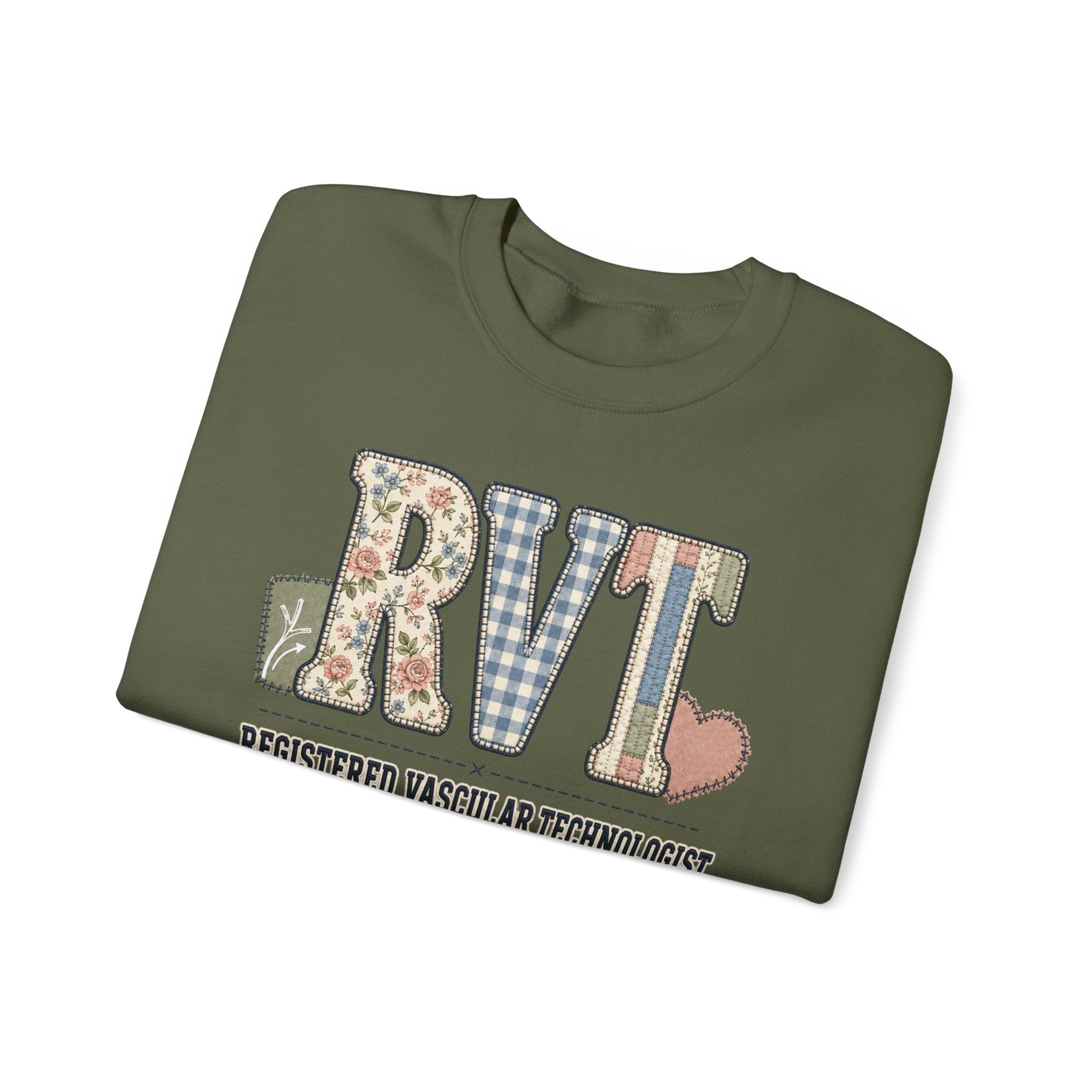 RVT Faux Patchwork Sweatshirt