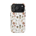 White Floral Ultrasound Tech iPhone Case — iPhone 11-17