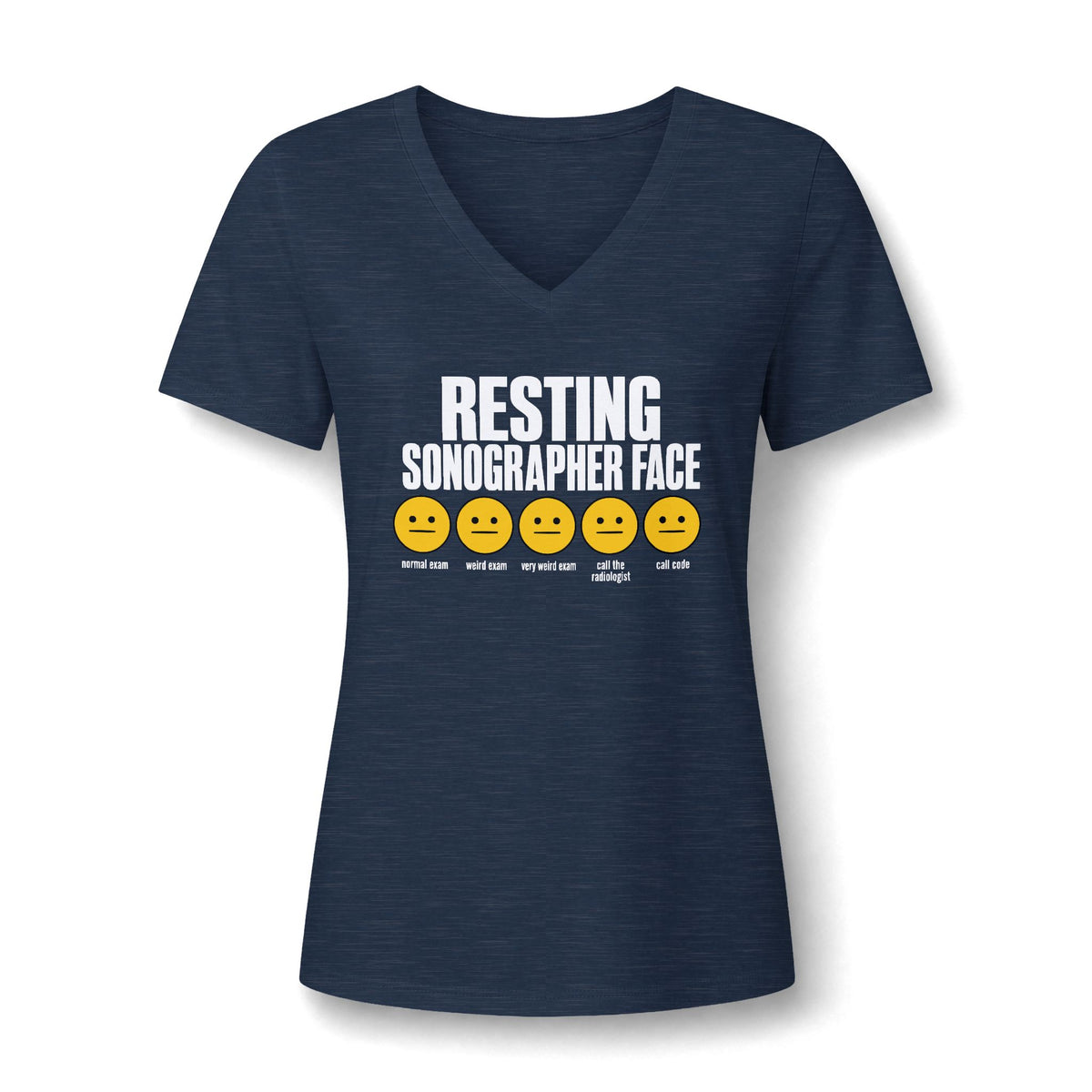 Resting Sonographer Face, Weird exam - V-Neck Tee