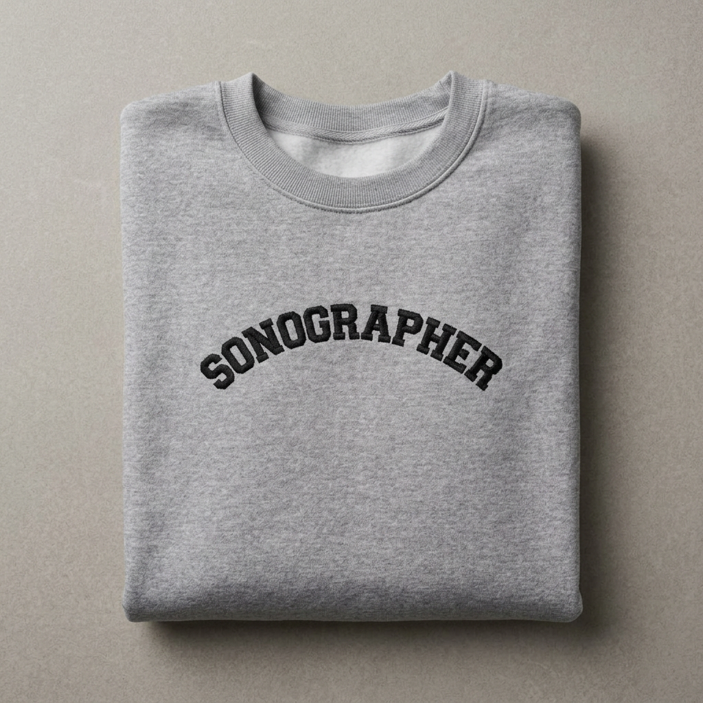 Customizable Embroidered Sonographer Sweatshirt