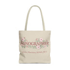 Personalized Pastel Floral Sonographer Tote Bag