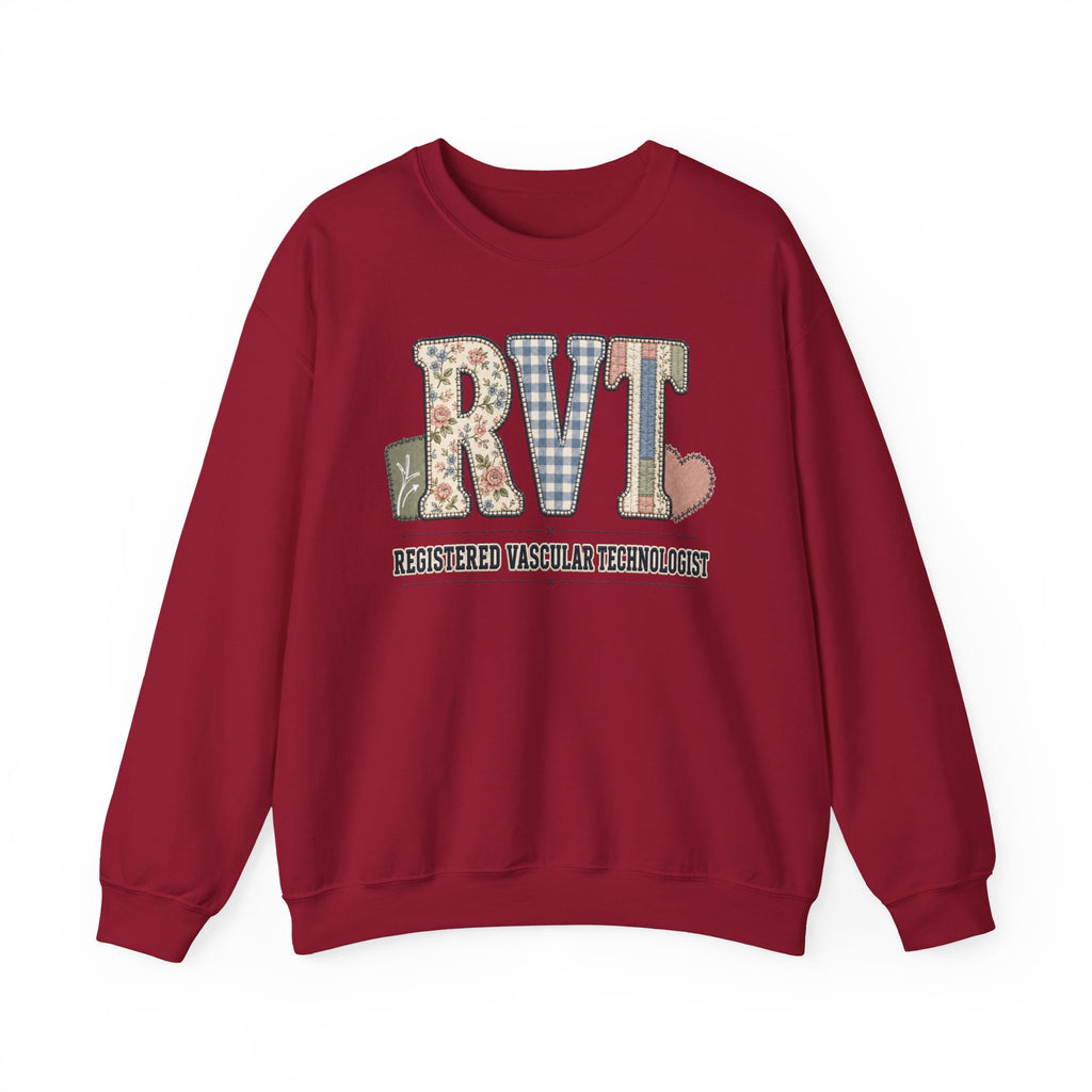 RVT Faux Patchwork Sweatshirt
