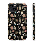Black Floral Ultrasound Tech iPhone Case — iPhone 11-17