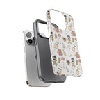 White Floral Ultrasound Tech iPhone Case — iPhone 11-17