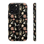 Black Floral Ultrasound Tech iPhone Case — iPhone 11-17