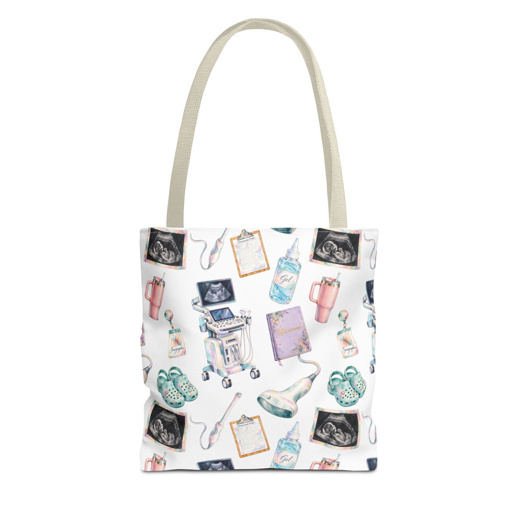 Watercolor Ultrasound Tech Tote Bag