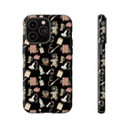 Black Floral Ultrasound Tech iPhone Case — iPhone 11-17