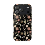 Black Floral Ultrasound Tech iPhone Case — iPhone 11-17