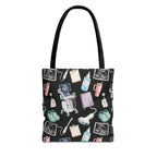 Watercolor Ultrasound Tech Black Tote Bag