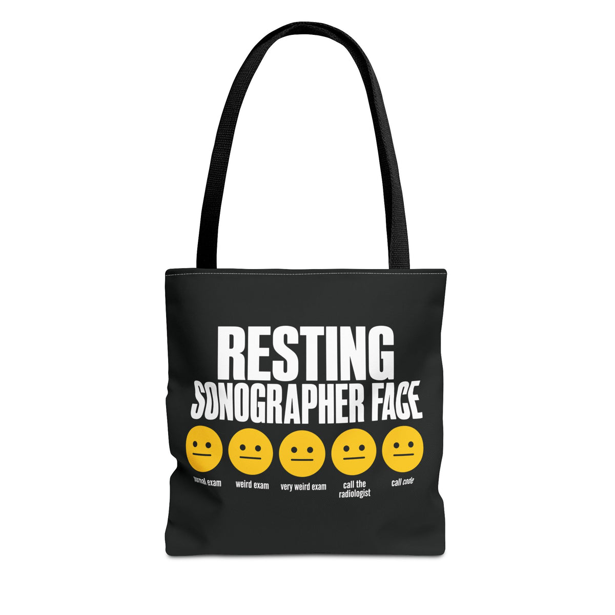 Resting Sonographer Face Tote Bag
