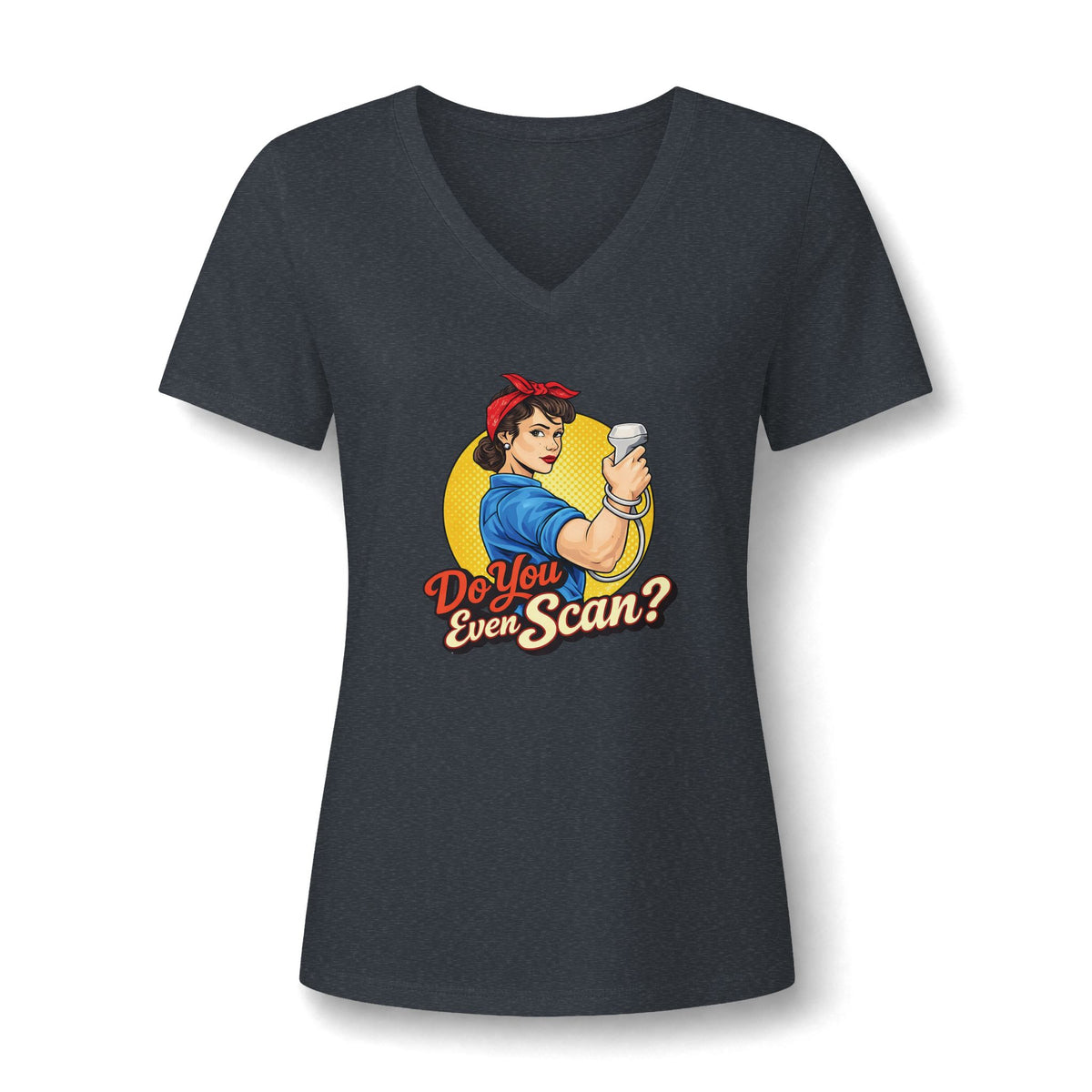 Do You Even Scan? Retro Sonographer  - V-Neck Tee
