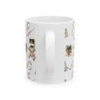 Floral Ultrasound Tech Ceramic Coffee Cup
