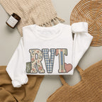 RVT Faux Patchwork Sweatshirt