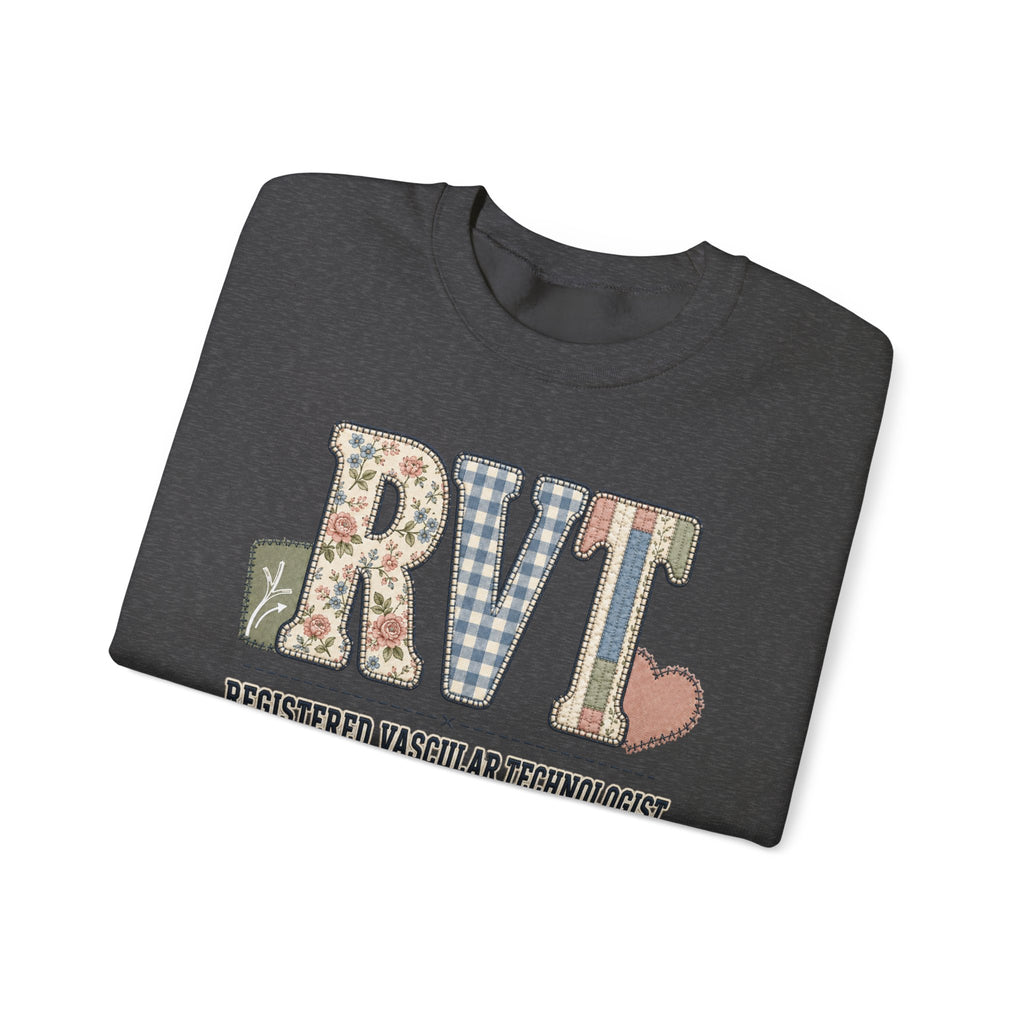 RVT Faux Patchwork Sweatshirt