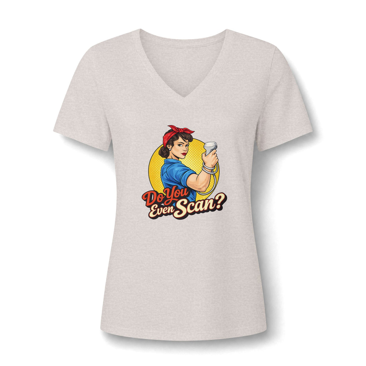 Do You Even Scan? Retro Sonographer  - V-Neck Tee