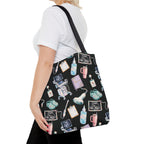 Watercolor Ultrasound Tech Black Tote Bag