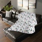 Watercolor Ultrasound Tech Blanket - Printed on Both Sides
