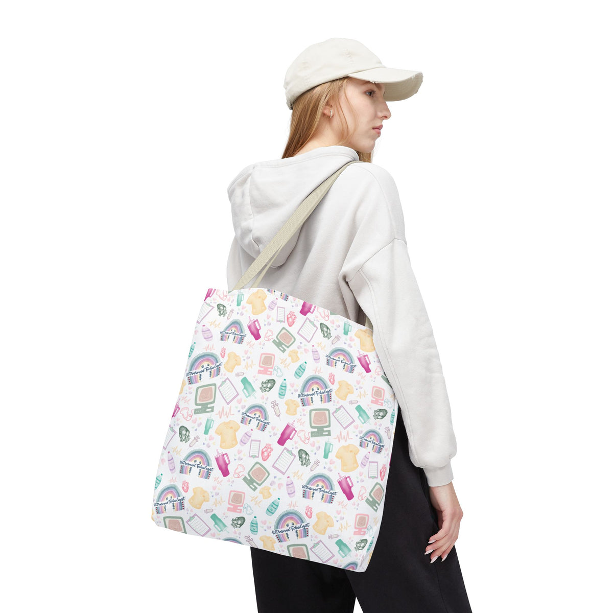 Retro Ultrasound Tech Tote Bag for Sonographers