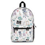 White Watercolor Ultrasound Tech Backpack