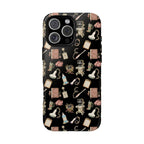 Black Floral Ultrasound Tech iPhone Case — iPhone 11-17