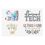 Ultrasound Tech 4 stickers - Sticker Sheet