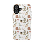 White Floral Ultrasound Tech iPhone Case — iPhone 11-17