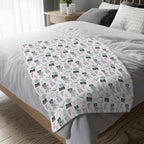 Watercolor Ultrasound Tech Blanket - Printed on Both Sides