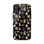 Black Floral Ultrasound Tech iPhone Case — iPhone 11-17