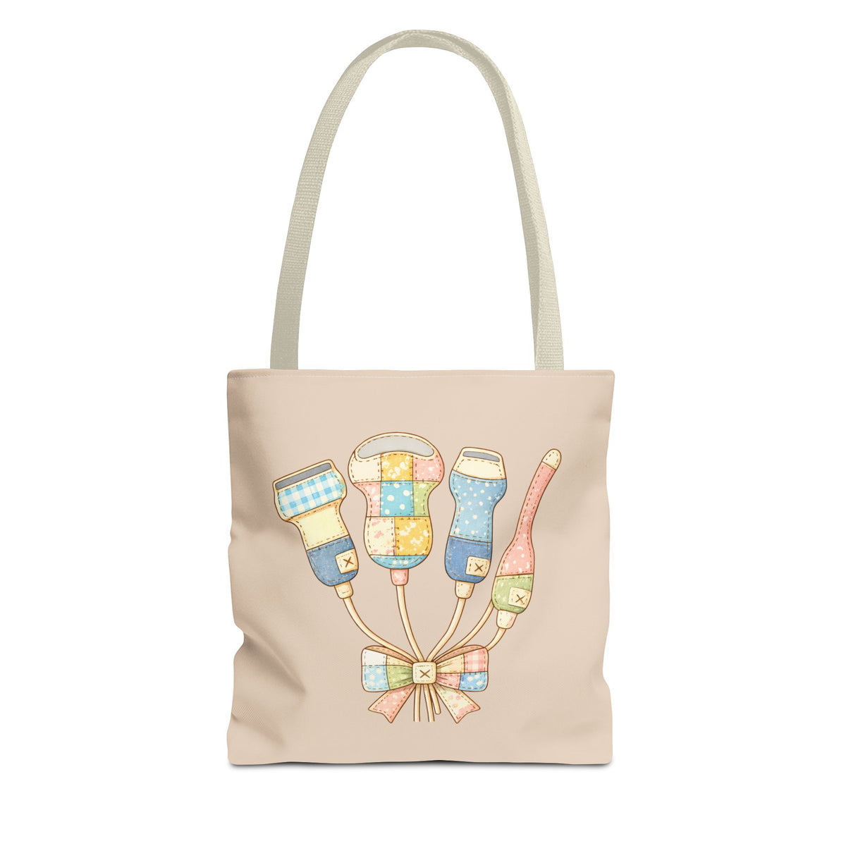Patchwork Ultrasound Probe Bouquet Tote Bag