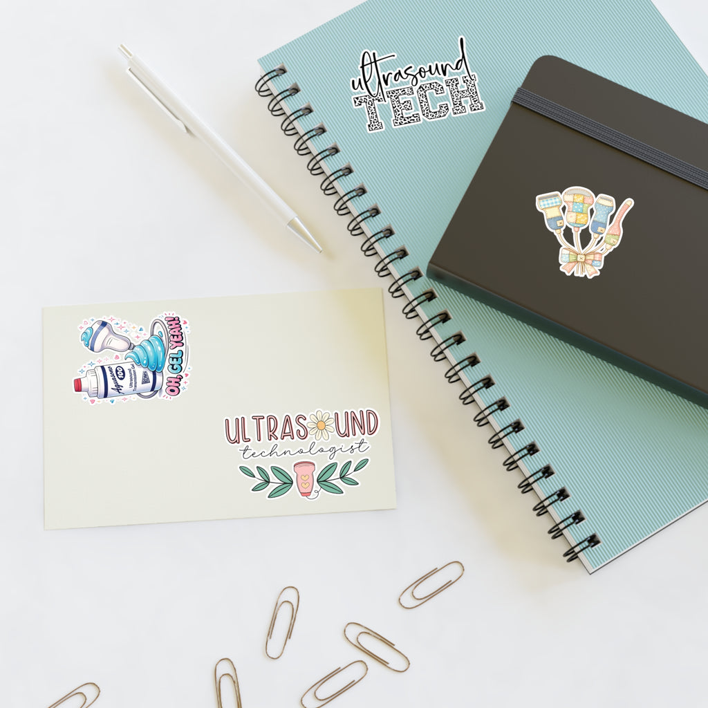Ultrasound Tech 4 stickers - Sticker Sheet