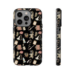 Black Floral Ultrasound Tech iPhone Case — iPhone 11-17