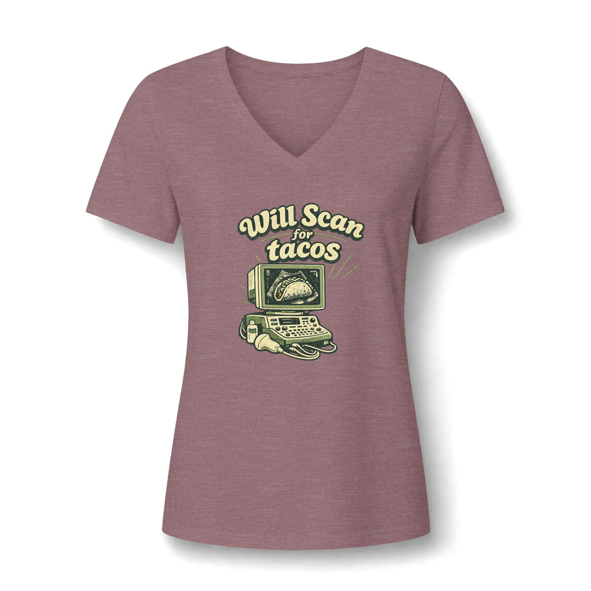 Will Scan for Tacos  - V-Neck Tee