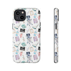 Watercolor Ultrasound Tech White iPhone Case — iPhone 11-17