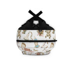 White Floral Ultrasound Tech Backpack