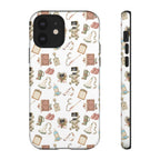 White Floral Ultrasound Tech iPhone Case — iPhone 11-17