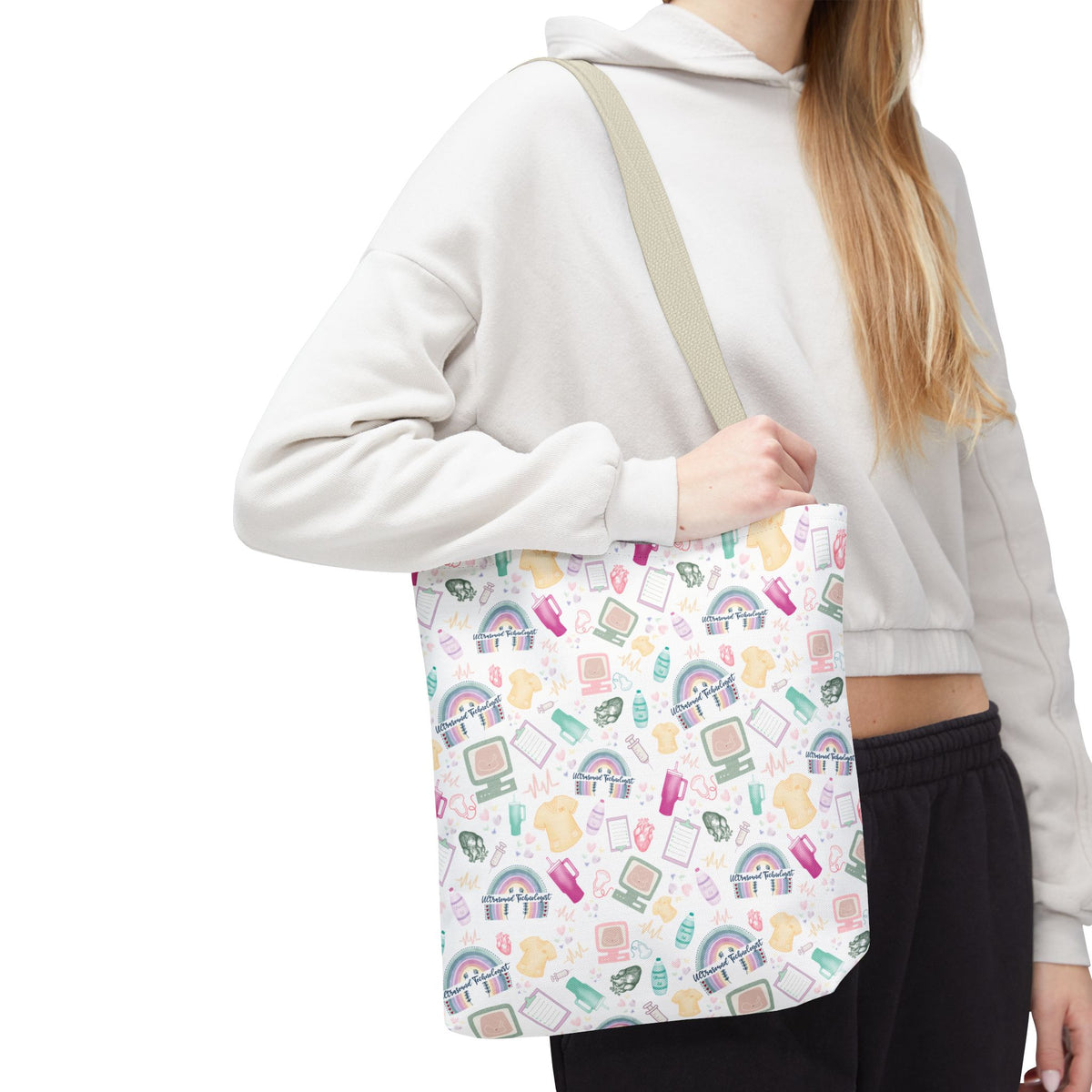 Retro Ultrasound Tech Tote Bag for Sonographers