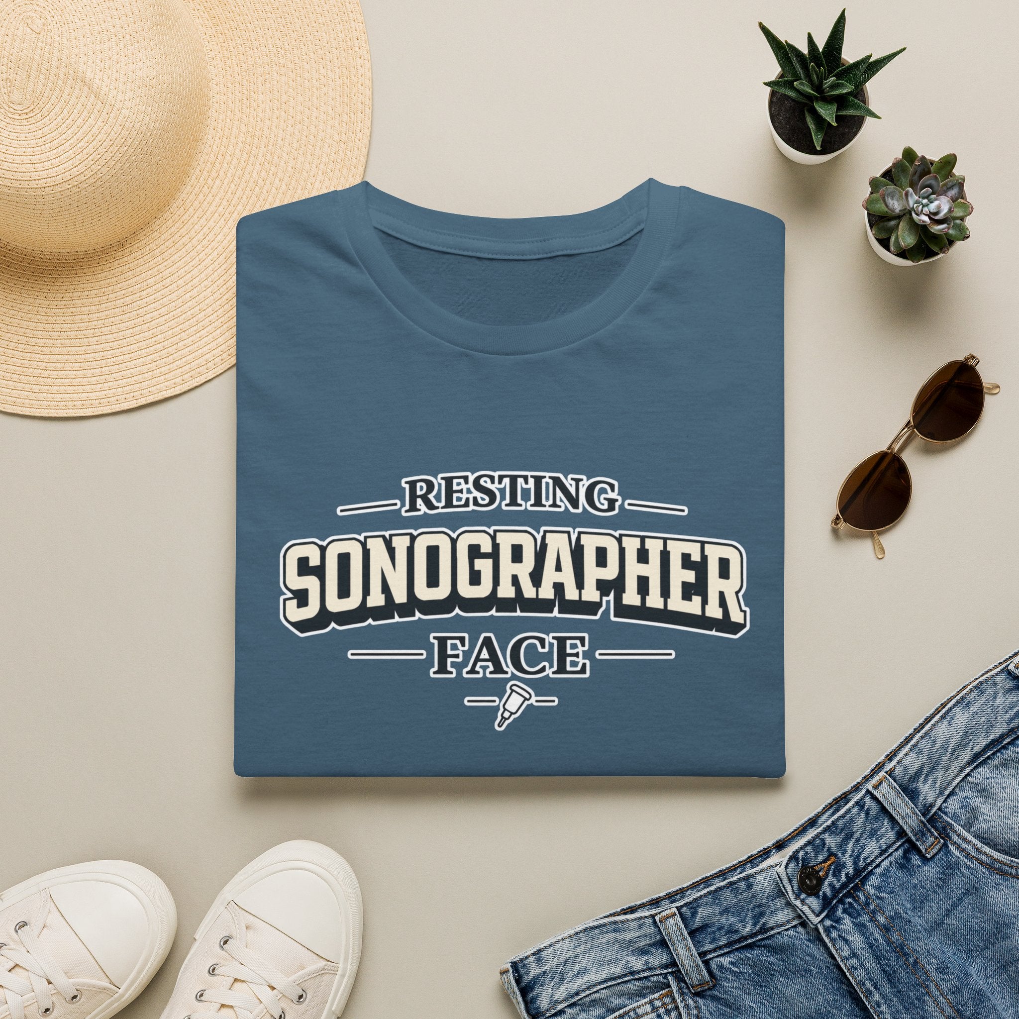 Resting Sonographer Face Varsity T-shirt