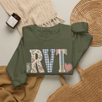 RVT Faux Patchwork Sweatshirt